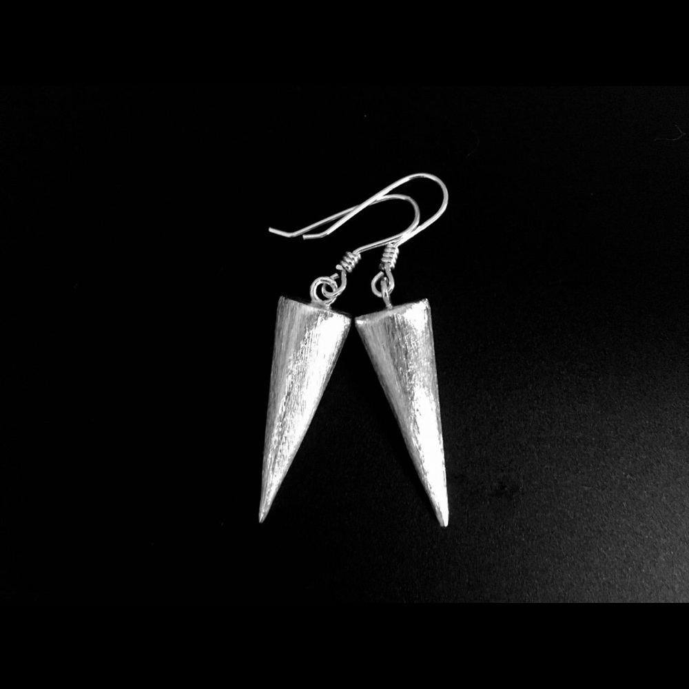 Sterling Silver Spike Earrings